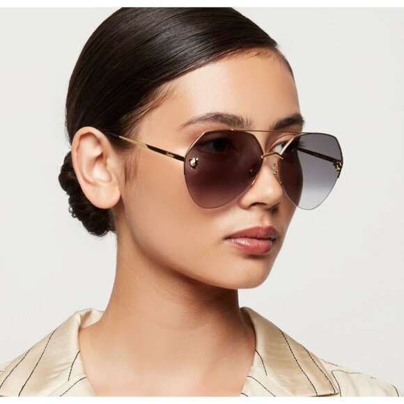 NWT Cartier CT0355S-001 Panthère Sunglasses - Picture 2 of 8